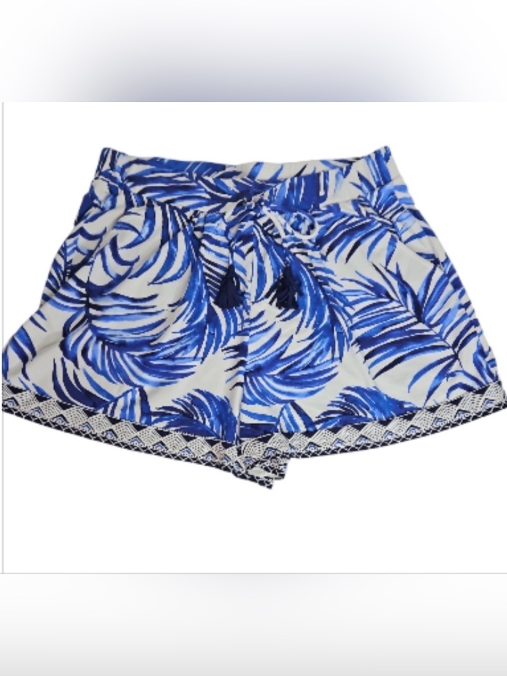 Tommy Bahama Blue Fuller Fronds Knit Jersey Shorts Size M